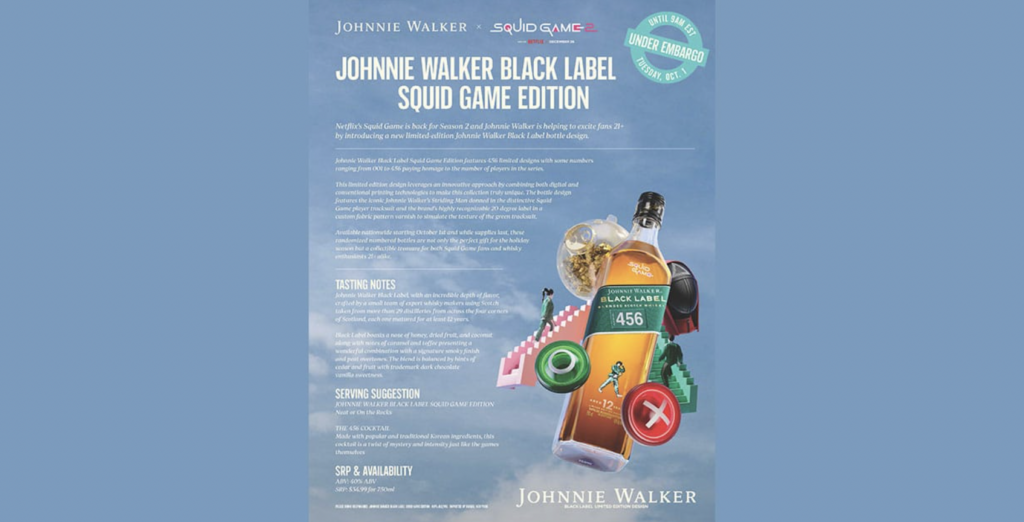 Johnnie Walker and Squid Game Collaboration